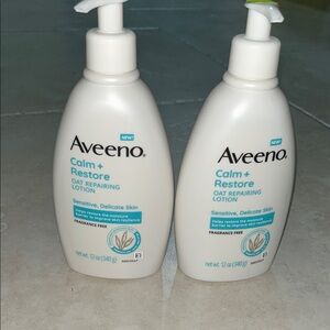 Aveeno Calm + Restore Oat Repairing Lotion - 2 bottles